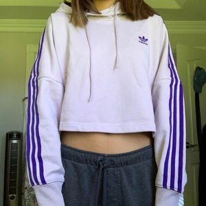 Cropped Adidas hoodie